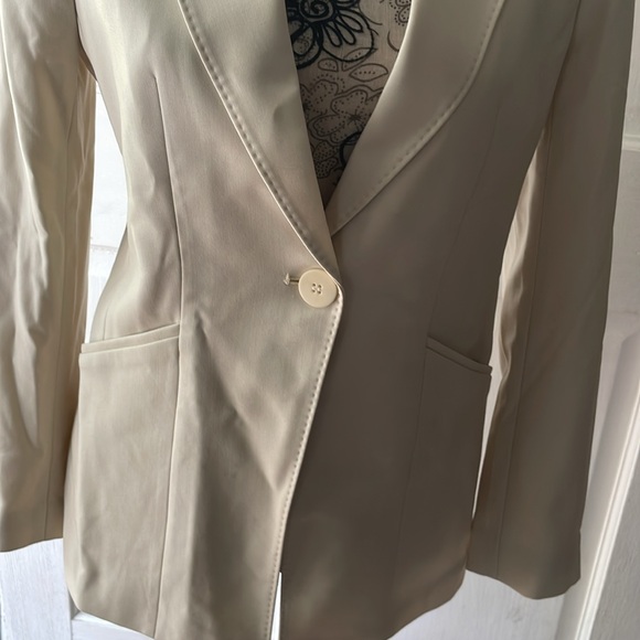 NWT Goella Worsted Wool One Button Blazer - Picture 7 of 13